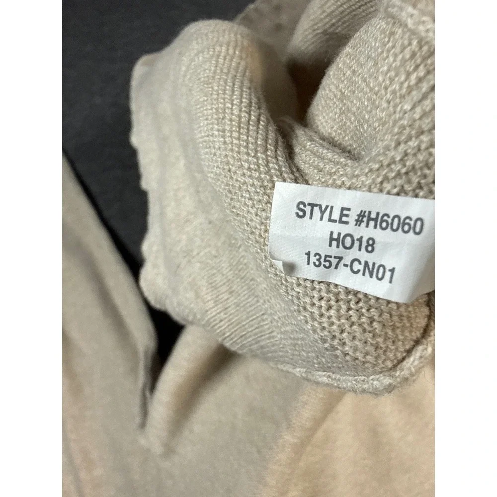 J Crew Cotton Crewneck‎ Sweater Tee Pullover Beige Mens Size XL Academia Travel